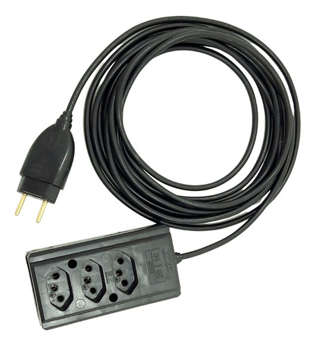 Extensão Alta Qualidade 10m Maquina De Lavar Area De Serviço Cor Preto Plug 20a