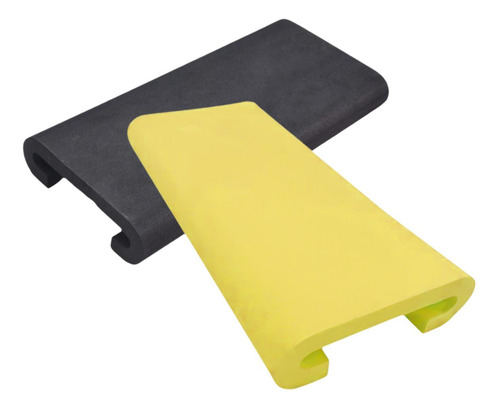 2 Piezas Eva Dragon Boat Boat Almohadilla Amarillo Negro