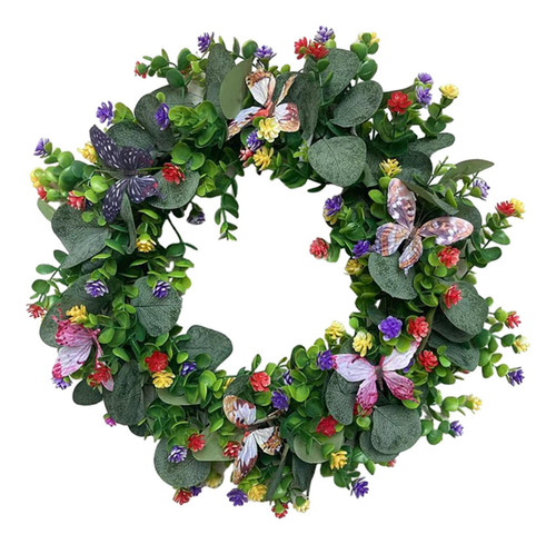Corona De Primavera, Corona De Hojas De Eucalipto, Corona
