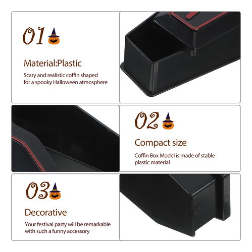 10 Piezas De Mini Cajas De Ataúd Para Decoración De