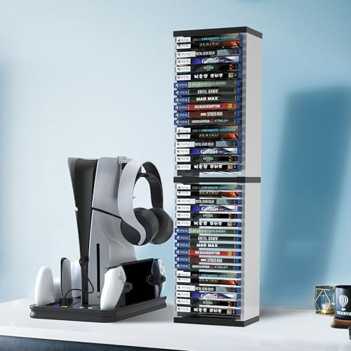 Echzove Pack: Soporte Vertical Para Juegos Ps5 Y Xbox-36 Pcs
