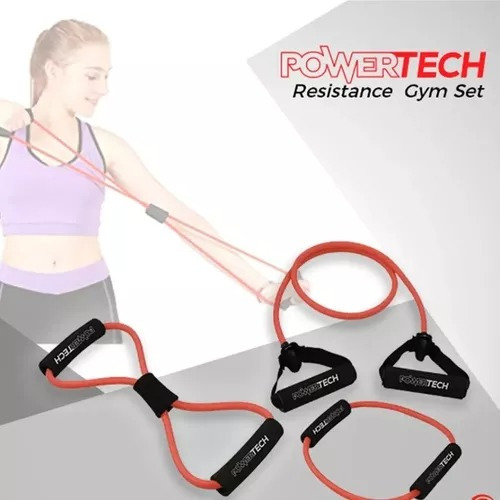 Set Bandas Elasticas Circ En 8 Y Larga Powertech La Plata