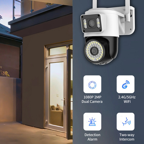 Jk Cámara De Seguridad Wifi Dual 1080p 2mp Cámara Dual
