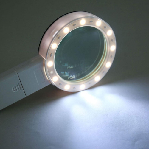 Lupa Con Luz Lupa De Mano 30x 12 Led Con Luz Lupa Iluminada