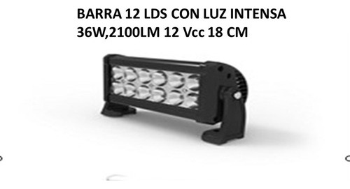 Faro Barra Led 36w 18cm Para Jeep 4x4 Atv Utv Awd Rzr Canam