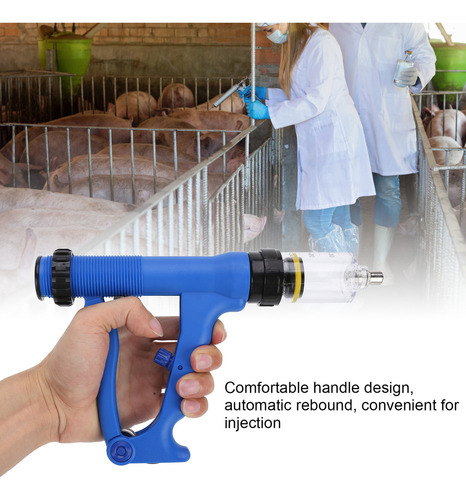 Vacuna Veterinaria Con Jeringa Continua Automática De 30 Ml