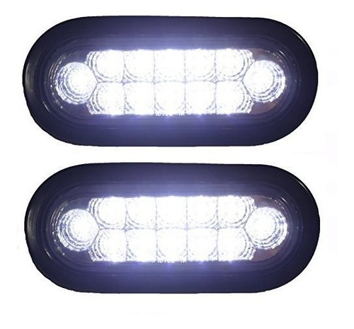 Foco Reversa Led Oval 6  2 Pc