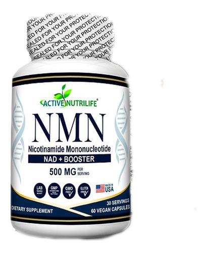  Nmn Nicotinamida Mononucleotide 500mg  X 60 Caps Usa