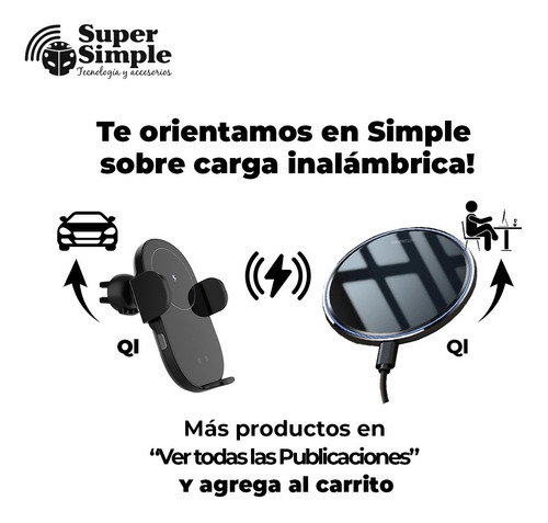 Imagen 9 de 10 de Cargador Inalámbrico Carga Rápida 15w Ideal iPhone 11 12