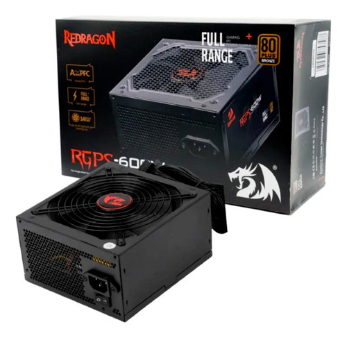 Fuente De Poder Redragon Gc-ps002 600w 80 Plus Bronze