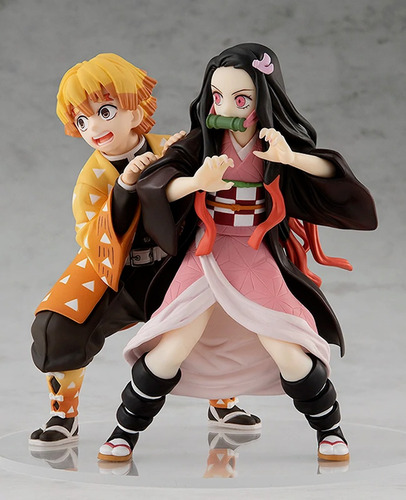 Set 2 Figuras Demon Slayer Nezuko Zenitsu Pop Up Originales