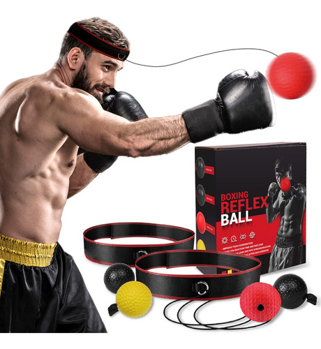 Kit De Entrenamiento De Boxeo Con Diadema Y Pelotas Variadas