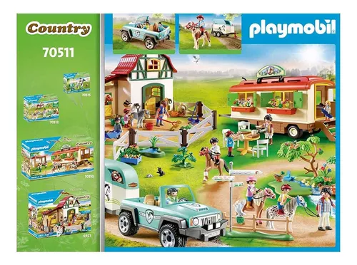 PLAYMOBIL Car with Pony Trailer 