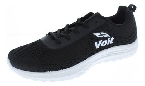 Tenis Voit Hombre Negro Deportivo Ligero Running Logo