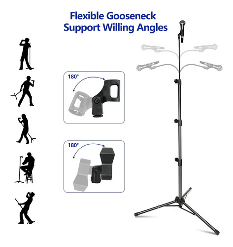 Soporte De Micrófono, Soportes De Micrófono De Boom Trípode