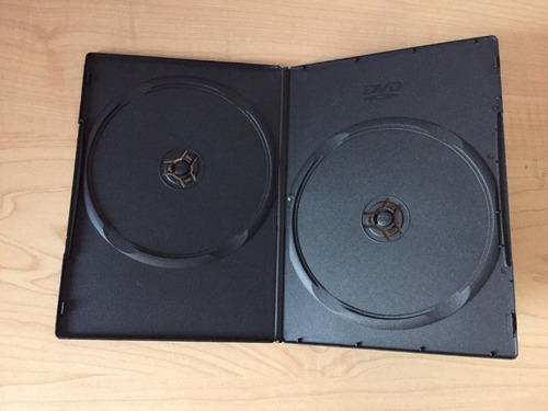 Imagen 1 de 2 de 100 Estuches Caratulas Dvd-cd Negras