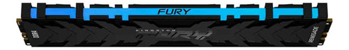 Memória Kingston Fury Renegade Rgb Black 16gb Ddr4 3200mhz