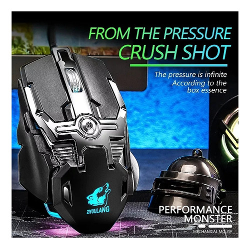 Mouse Gamer Profesional Usb Zi You Lang V15 Rgb