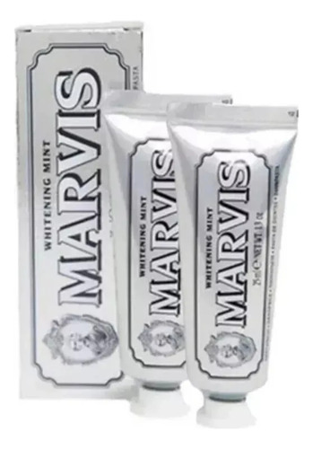 Fc 2 Varillas Marvis Pasta De Dientes Menta Blanqueadora 25