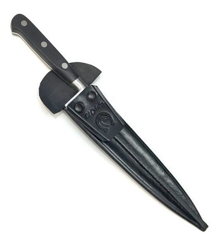 Cuchillo 3 Claveles 20cm Inox Forge 1563 + Vaina Cuero Negra