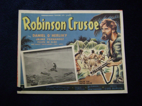 Robinson Crusoe Luis Buñuel Cartel Poster A 26.10.20