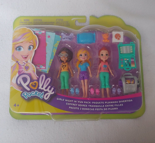 Polly Pocket Pijamada Divertida Nuevo Mattel