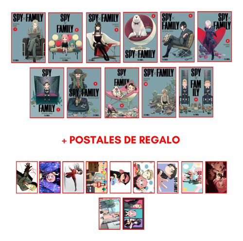 Combo Spyxfamily 1 A 11 - Postales De Regalo - Manga - Ivrea