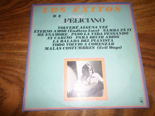 Jose Feliciano - Los Exitos De Jose Feliciano * Vinilo