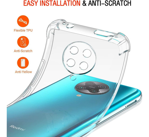 Funda Uso Rudo Silicona Tpu Suave Para Poco F2 Pro+mica Transparente Redmi K30 Pro/xiaomi Poco F2 Pro