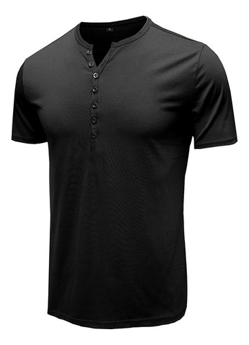 Camiseta Transpirable Cómoda Con Cuello Redondo Para Hombre