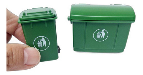 3 Mini Botes De Basura Para Casa De Muñecas A Escala