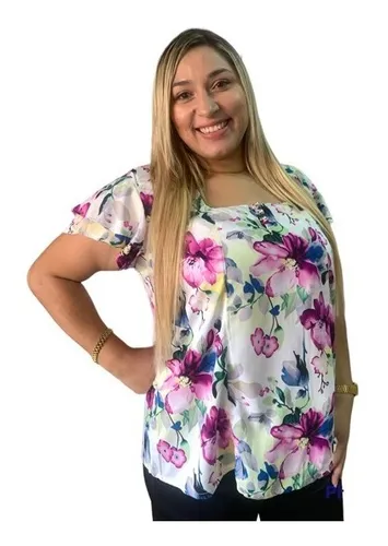 Puerto salvar Estallar Blusas Dama Tallas Extra Grandes | MercadoLibre 📦