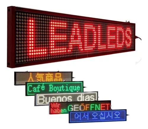 Letrero Luminoso Led Pasamensaje Programable Wifi Publicidad