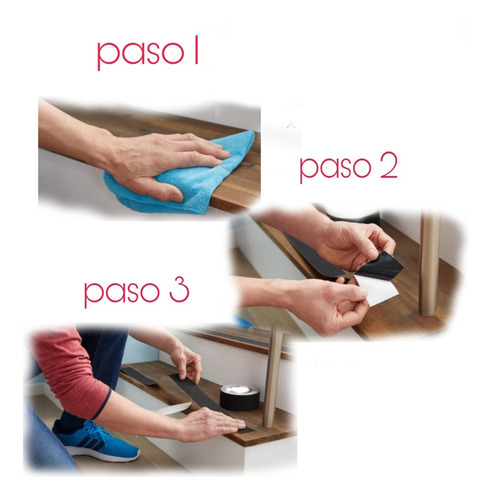Cinta Antideslizante Adhesiva 5m P/ Escaleras Pisos Rampas