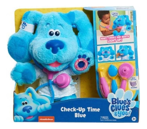 Peluche Check Up Time Blues Clues  Doctor Azul Tamaño 30