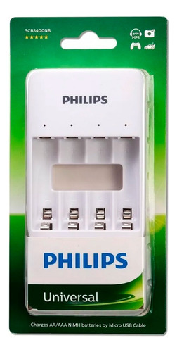 Cargador De Pilas Usb Philips Aaa Y Aa Nnet Nx