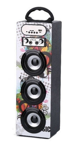 Parlante Triple Usb/sd/bluetooth/radio Fm/luces Y C/remoto