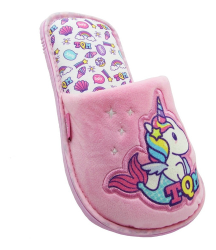 Arra Pantufla Salto De Cama Oxny200008 Unicornio Fucsia Dama