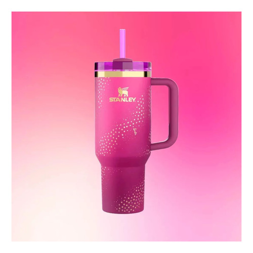 Termo Stanley Barbie 70s Superstar Quencher 1.18 Lts 40oz Rosa Chicle
