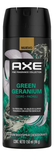 Desodorante Axe  en Aerosol Green Geranium 150ml