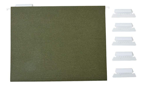 Carpetas Colgantes Para Archivos Con Grapas, 5 Pestañas, Let