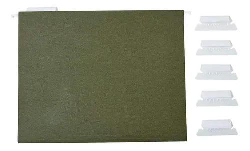 Carpetas Colgantes Para Archivos Con Grapas, 5 Pestañas, Let