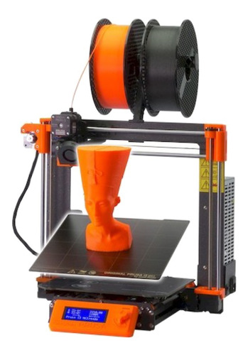 Imagen 1 de 2 de Impresora 3D Original Prusa i3 MK3S color black/orange 110V/220V con tecnología de impresión FDM