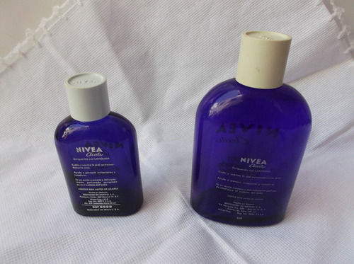 Par De Envases Antiguos De Aceite Nivea (Usado)