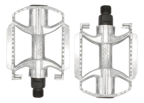 Pedales Para Bicicleta Mtb 9/16 Aluminio Plata Wp895 Mariluz