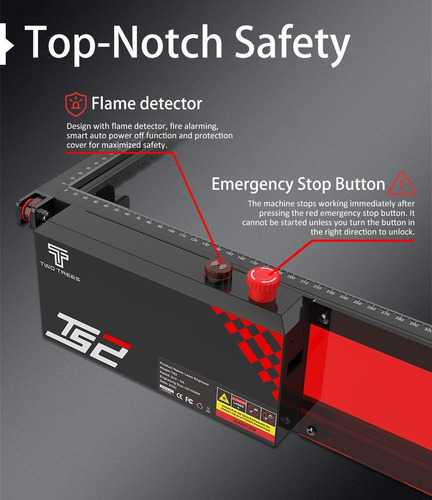 Ts2 20w Grabador Láser De Diodo Auto Focus Conexión Wifi App