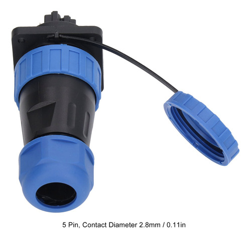 Conector De Alimentación Impermeable, Enchufe, 380v, 45a, Ip
