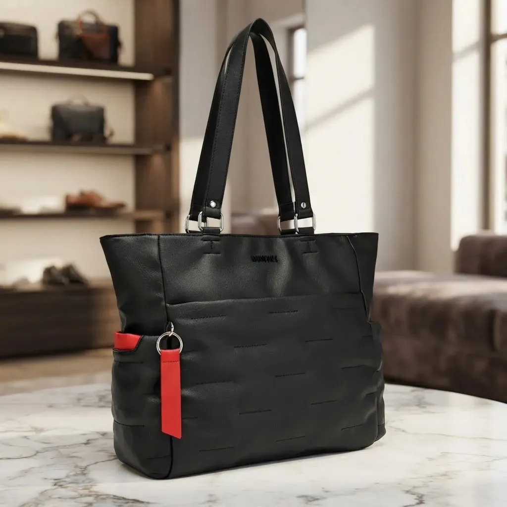 Cartera Oreiro Love Original Con Múltiples Compartimientos Negro Lisa Níquel