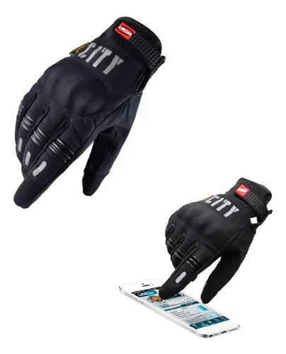 Madbike City par de guantes para moto xl negro