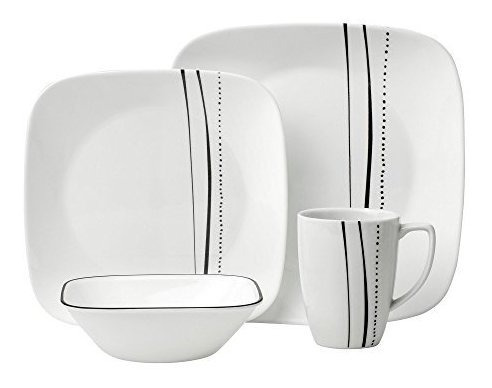 Corelle De 16 Piezas De Vajilla Las Gotas De Lluvia Plaza, B